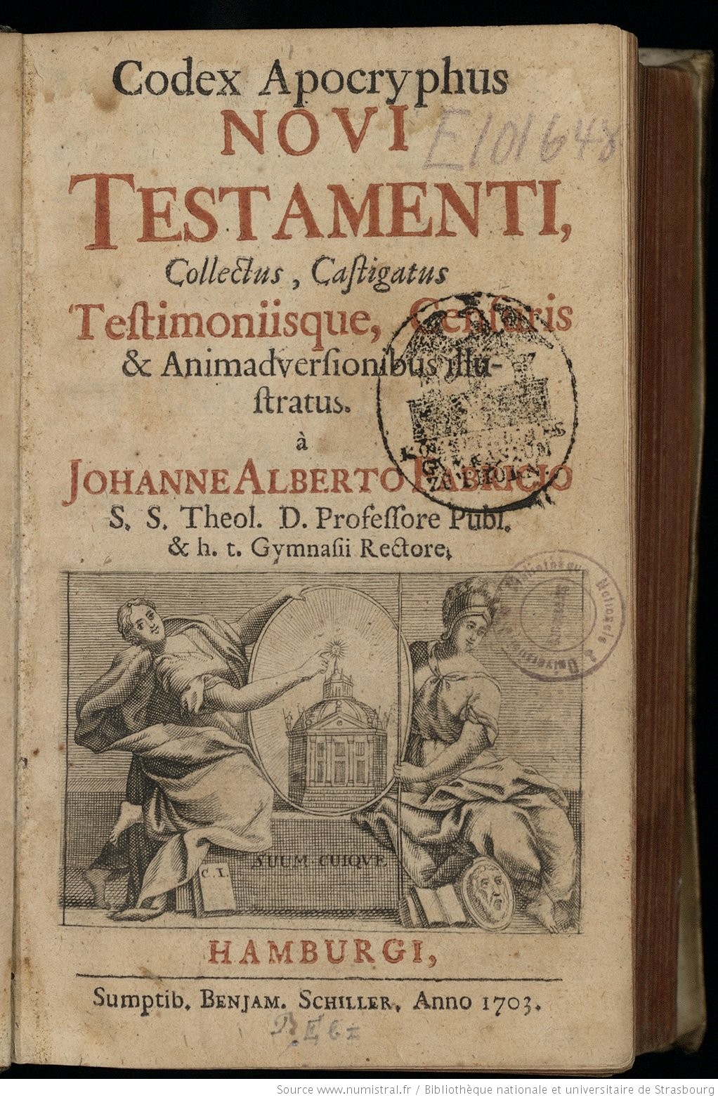 Codex apocryphus Novi Testamenti, collectus