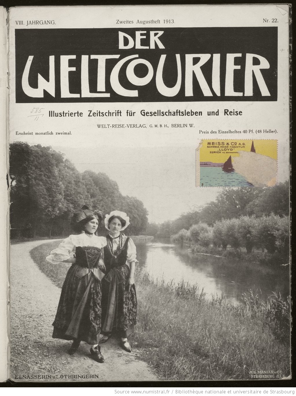 Der Weltcourier n°22 (août 1913)