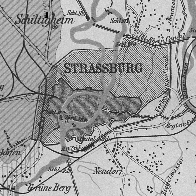Plan de Strasbourg - détail