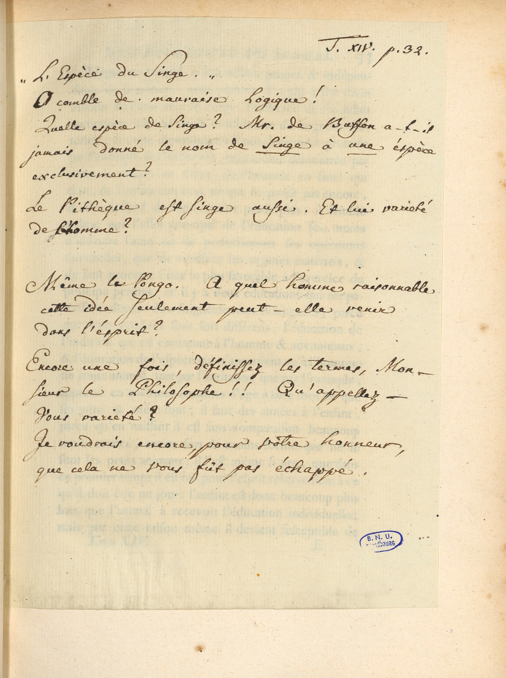 Notes manuscrites de Jean Hermann