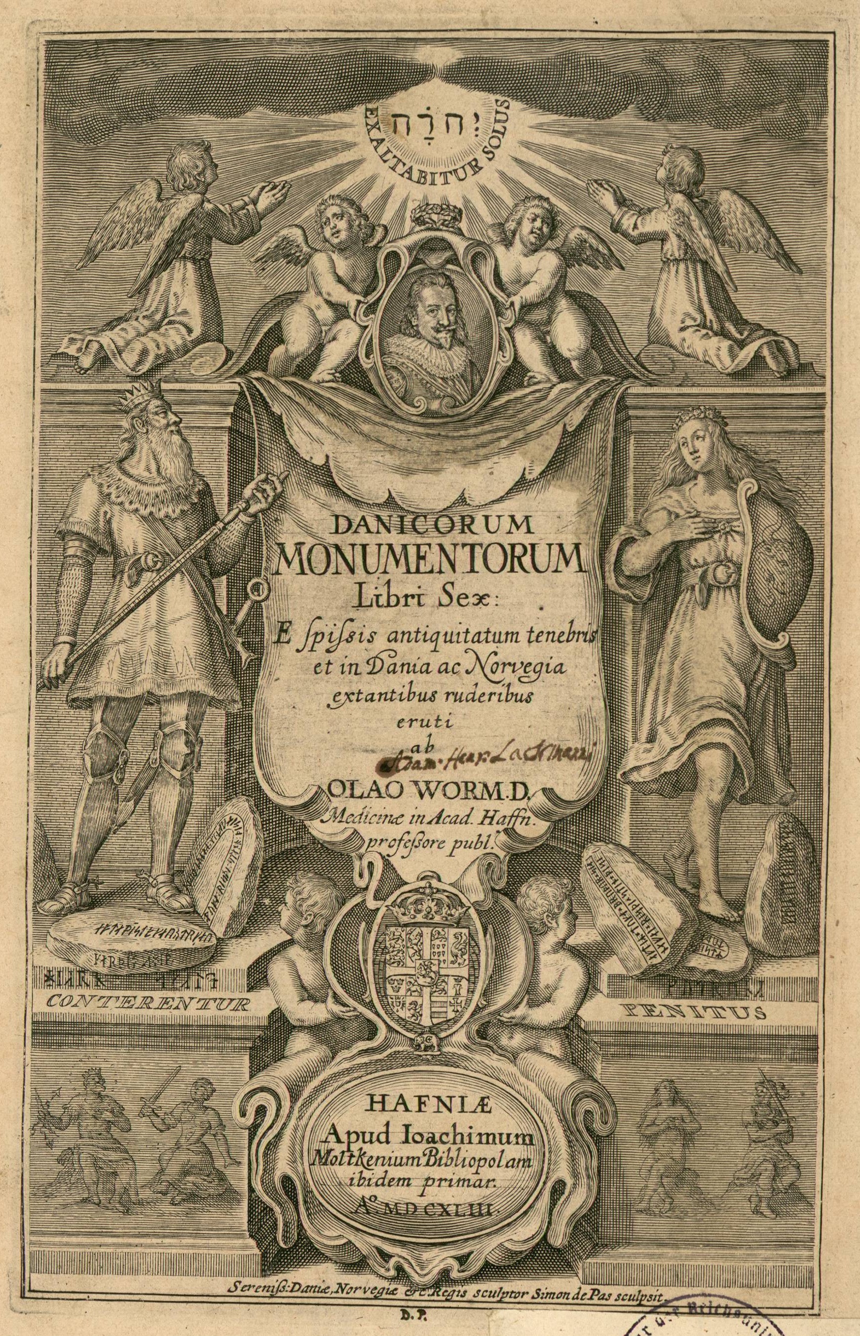 Frontispice du Danicorum monumentorum libri sex