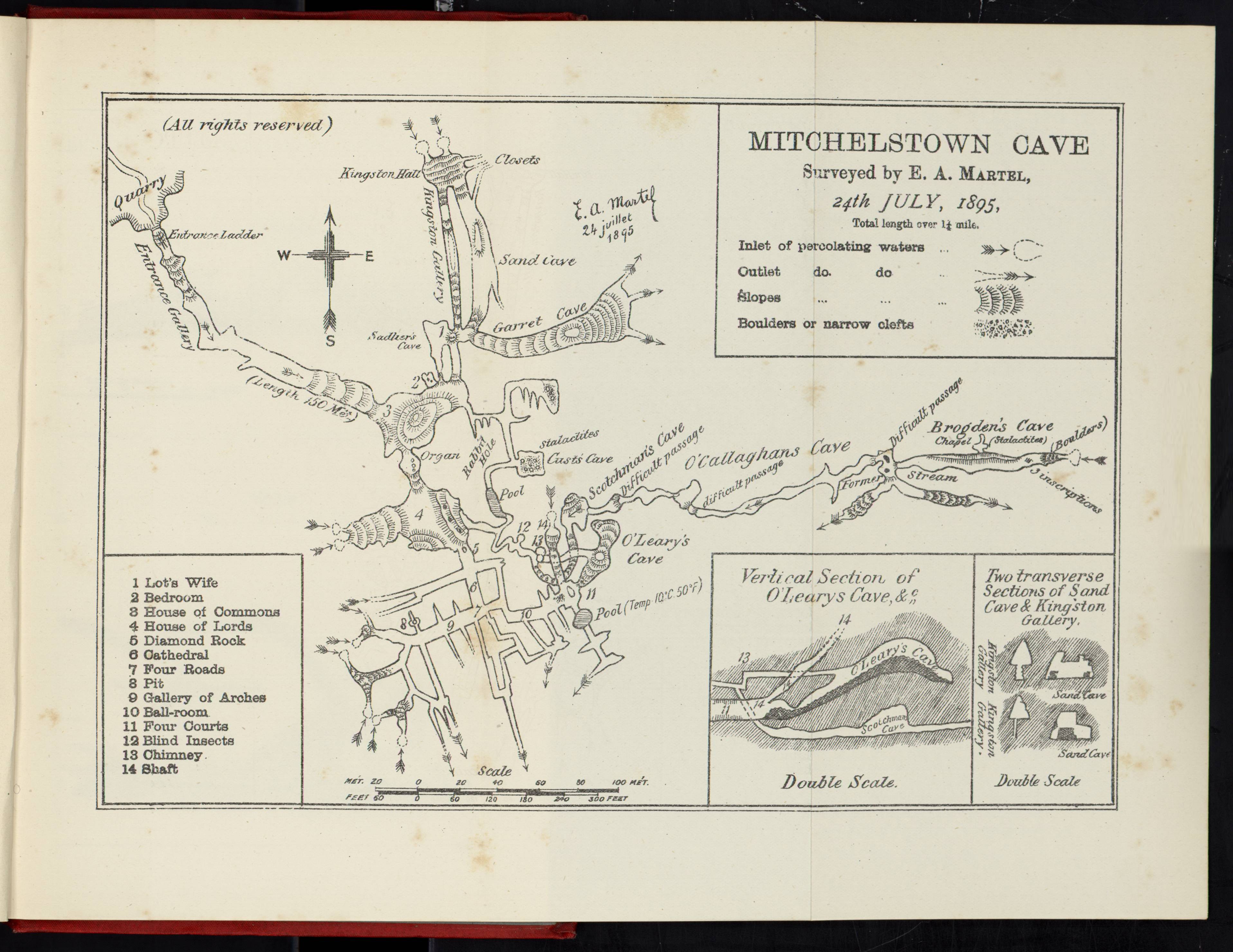 Plan de Mitchelstown cave 