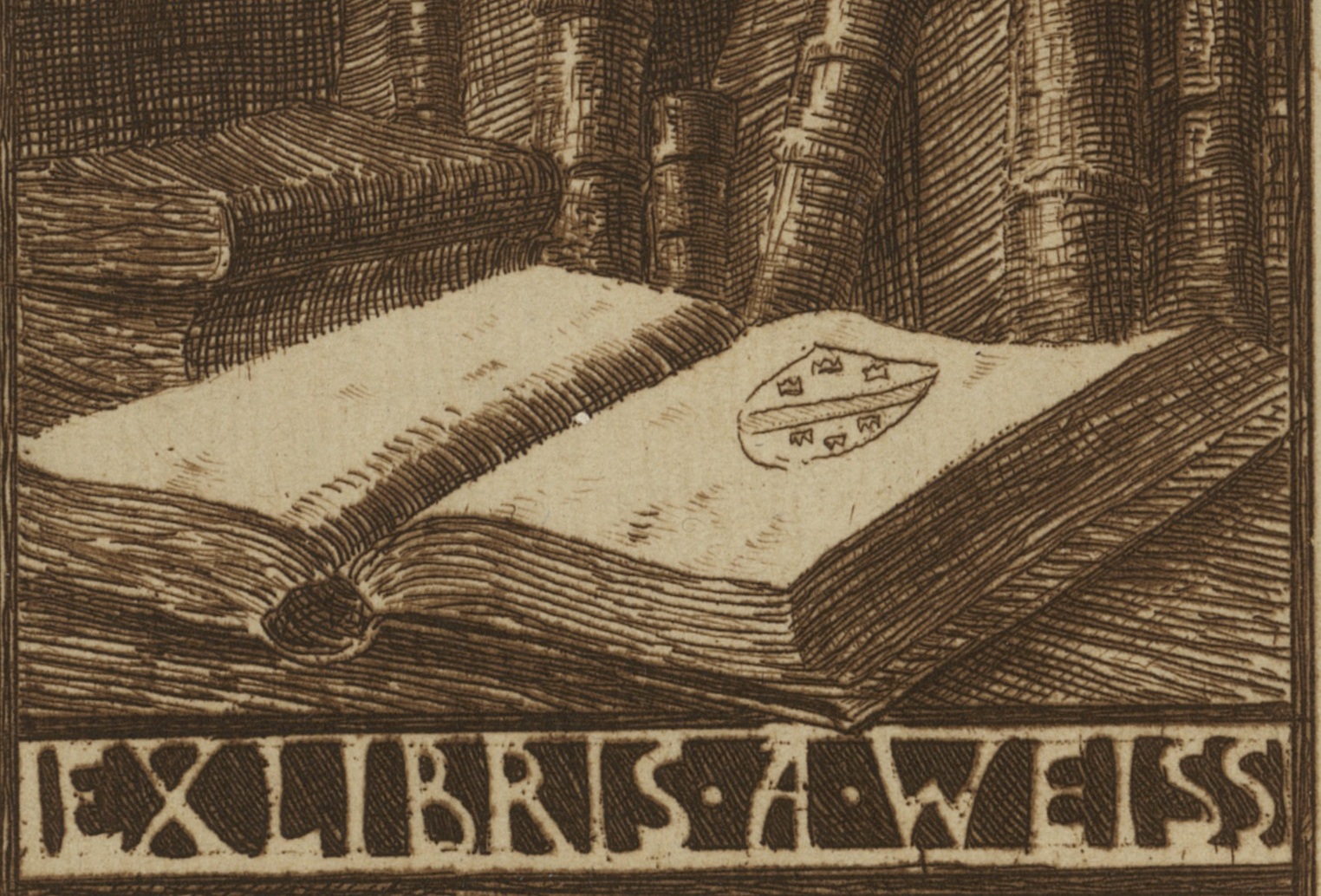 Ex libris d'Armand Weiss