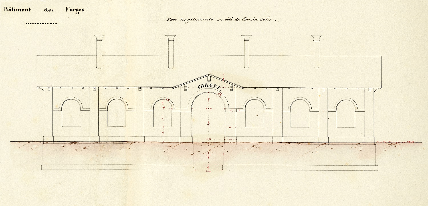 Bâtiment des forges de la station du matériel de Mulhouse