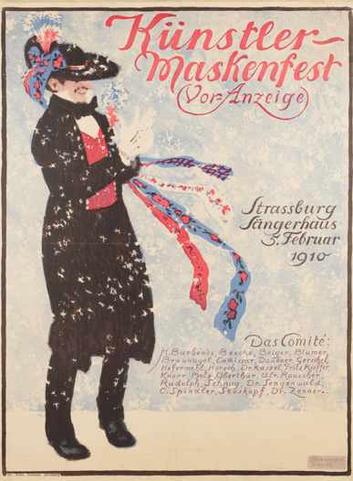 Affiche de Paul Braunagel Künstler-Maskenfest