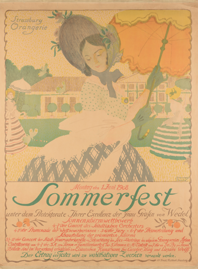 affiche de Paul Braunagel Sommerfest 1908