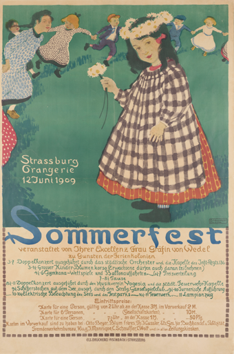 Affiche de Paul Braunagel Sommerfest 1909