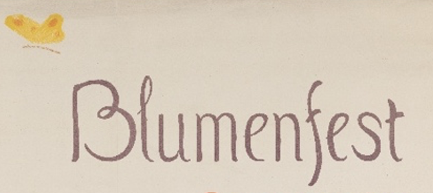 Détail de l'affiche du Blumenfest