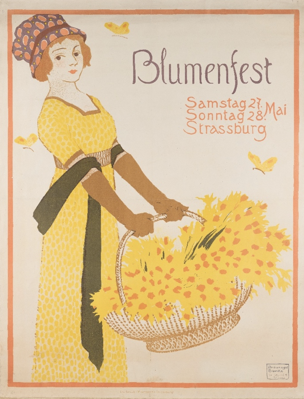 Affiche du Blumenfest de Paul Braunagel