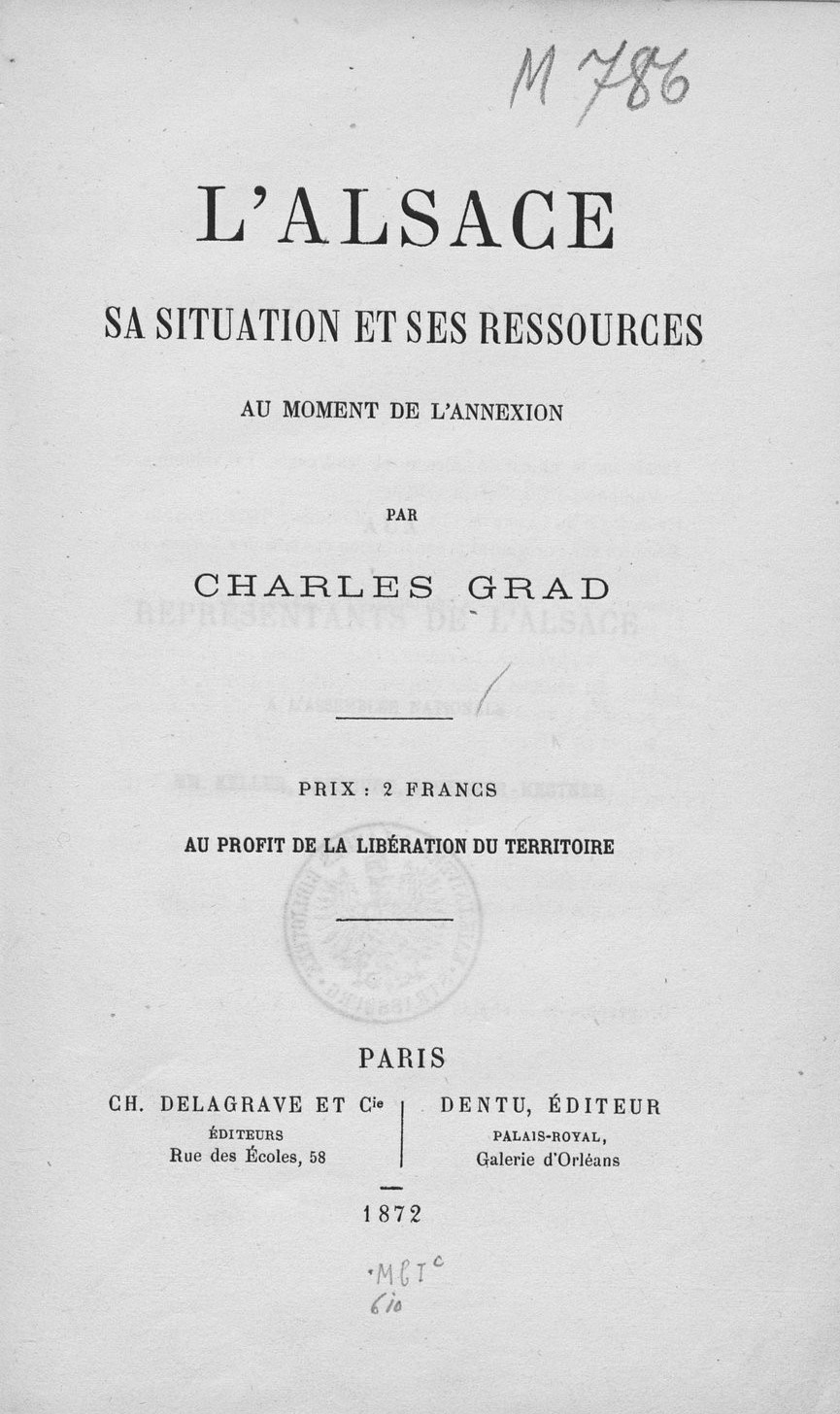 Alsace Situation et Ressource