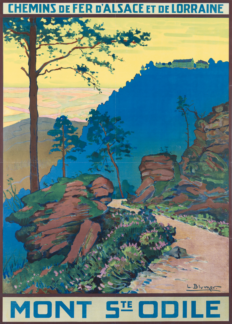Affiche du Mont Sainte Odile de Lucien Blumer