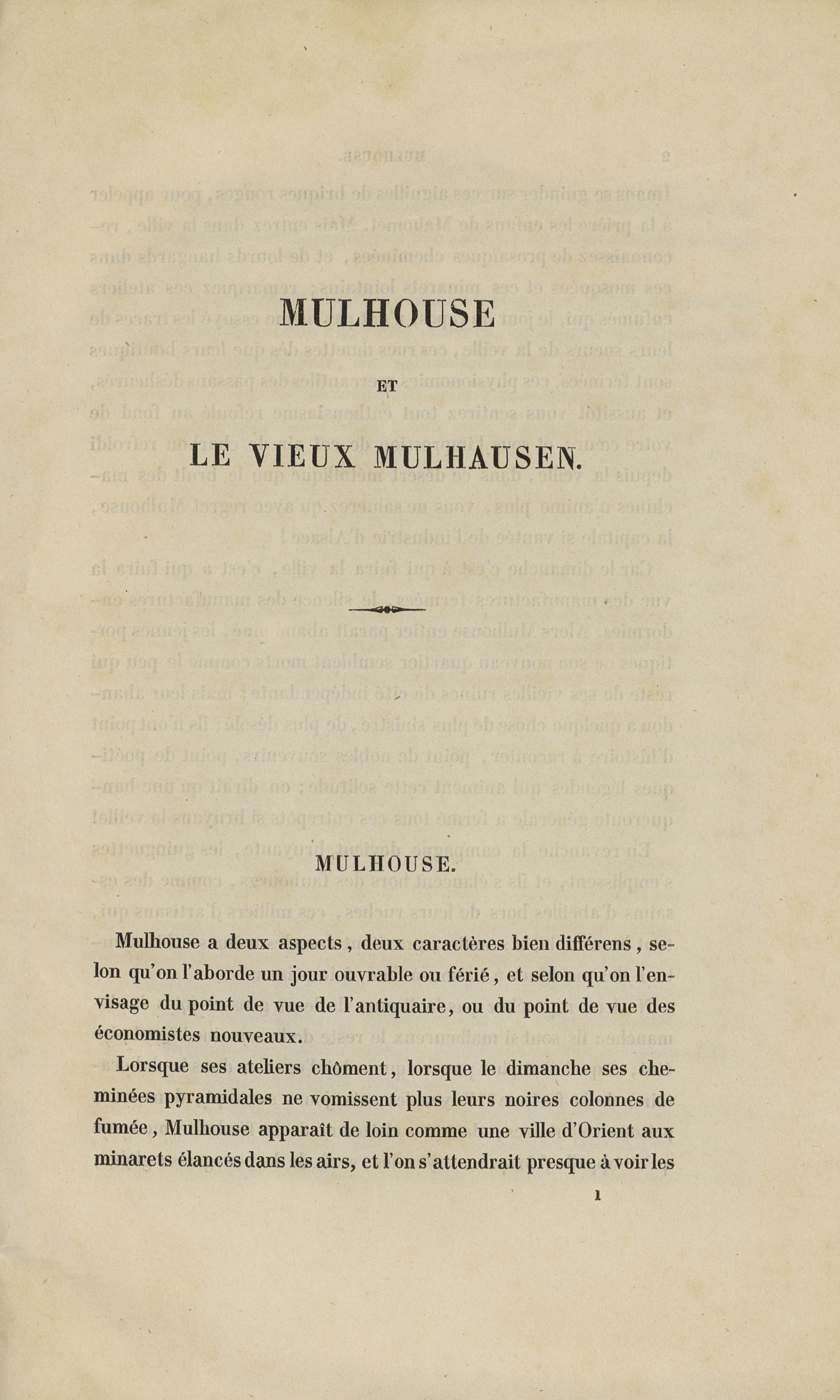 page de début