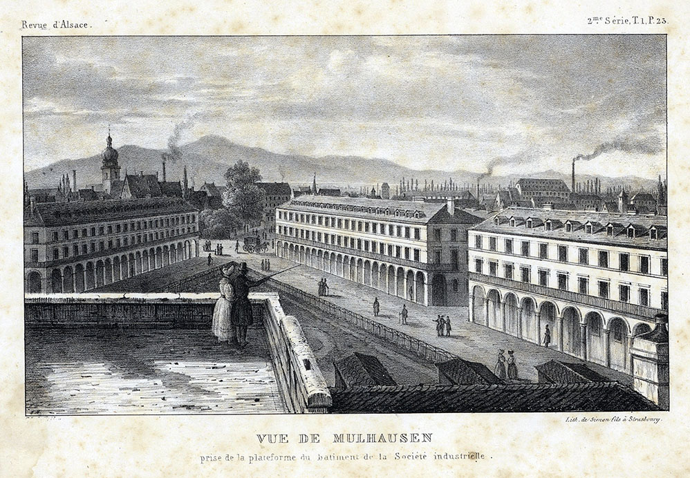 vue de Mulhouse depuis la SIM