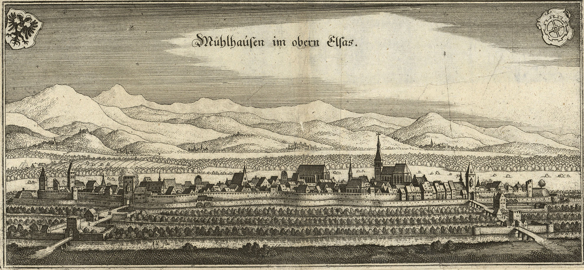 Mühlhausen im obern Elsas - 1643