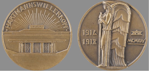 médaille côté pile et face