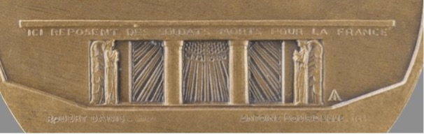 Détail de la médaille du Hartmannswillerkopf