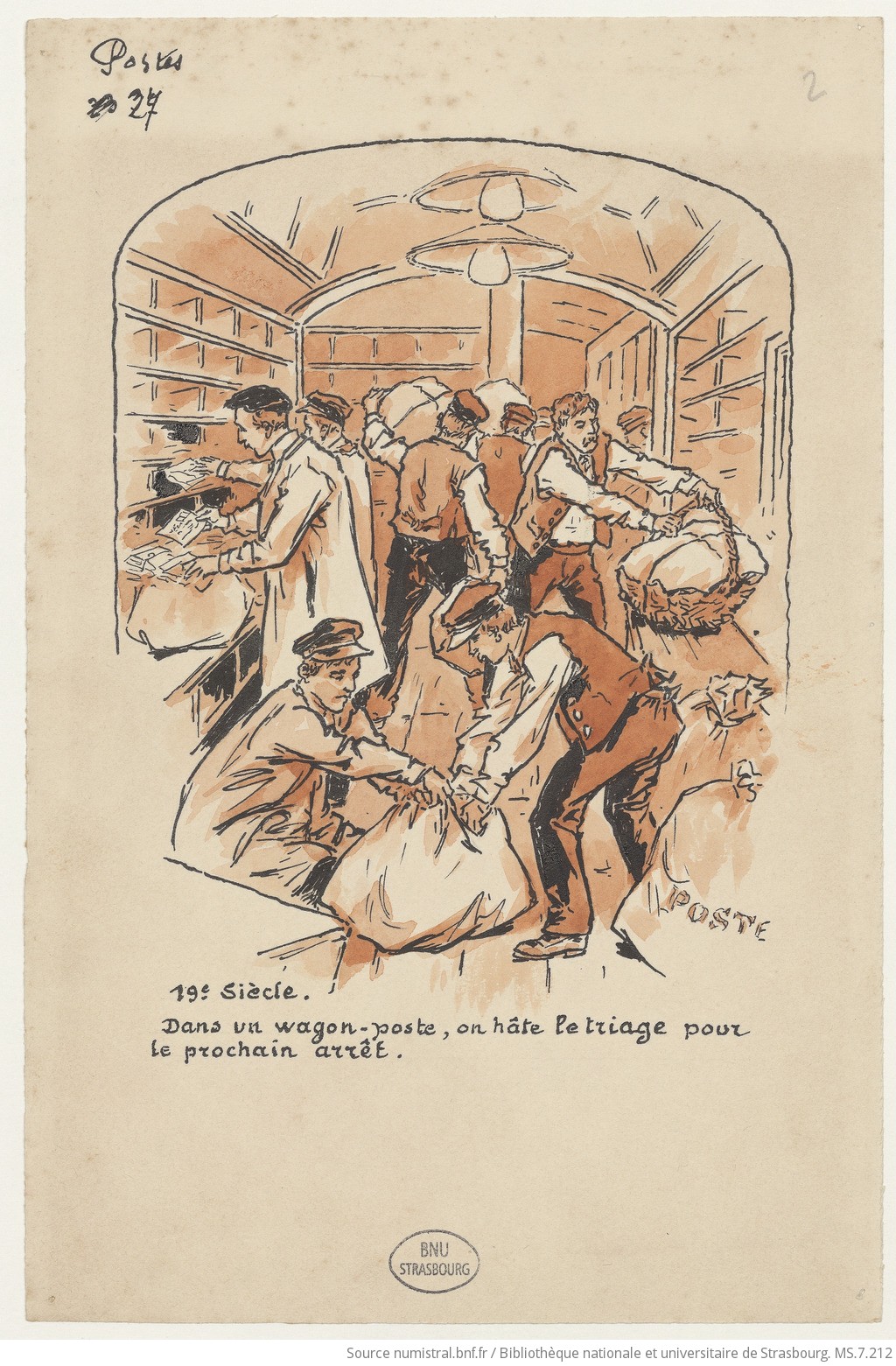 La Poste et ses origines jusqu'à nos jours, Paul Kauffmann, p.27r 