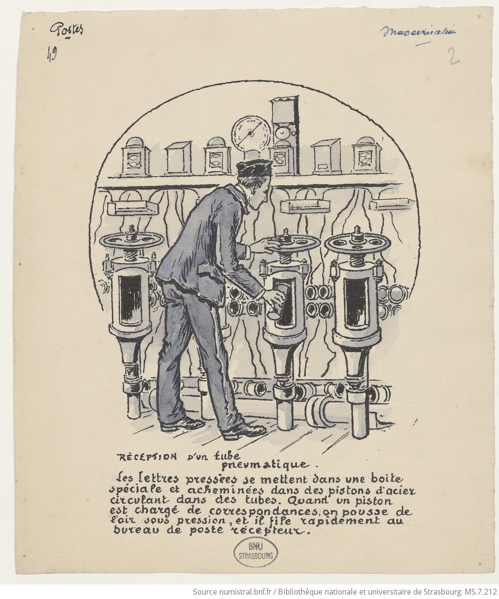 La Poste et ses origines jusqu'à nos jours, Paul Kauffmann, p.49r