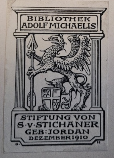 Ex-libris d'Adolf Michaelis